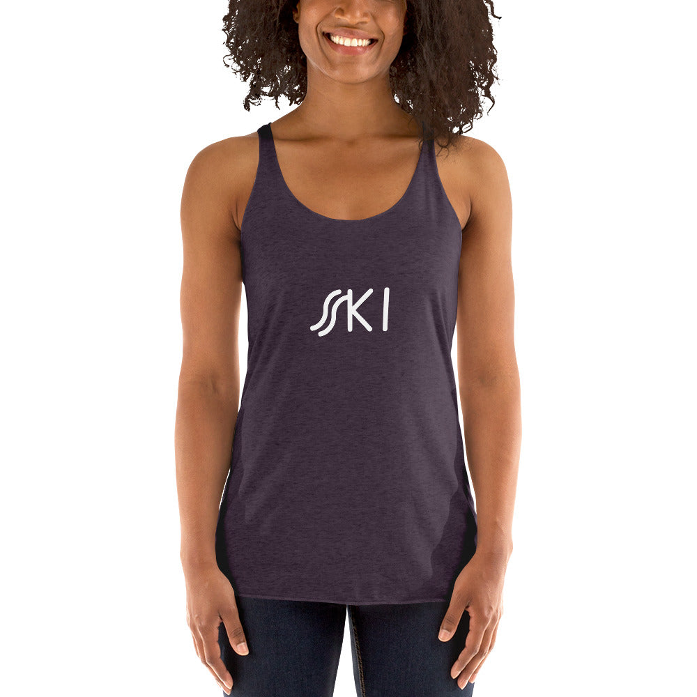 CS0030 - 02003 - SKI Tracks Women's Racerback Tank