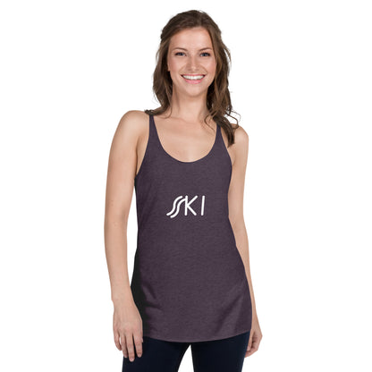 CS0030 - 02003 - SKI Tracks Women's Racerback Tank