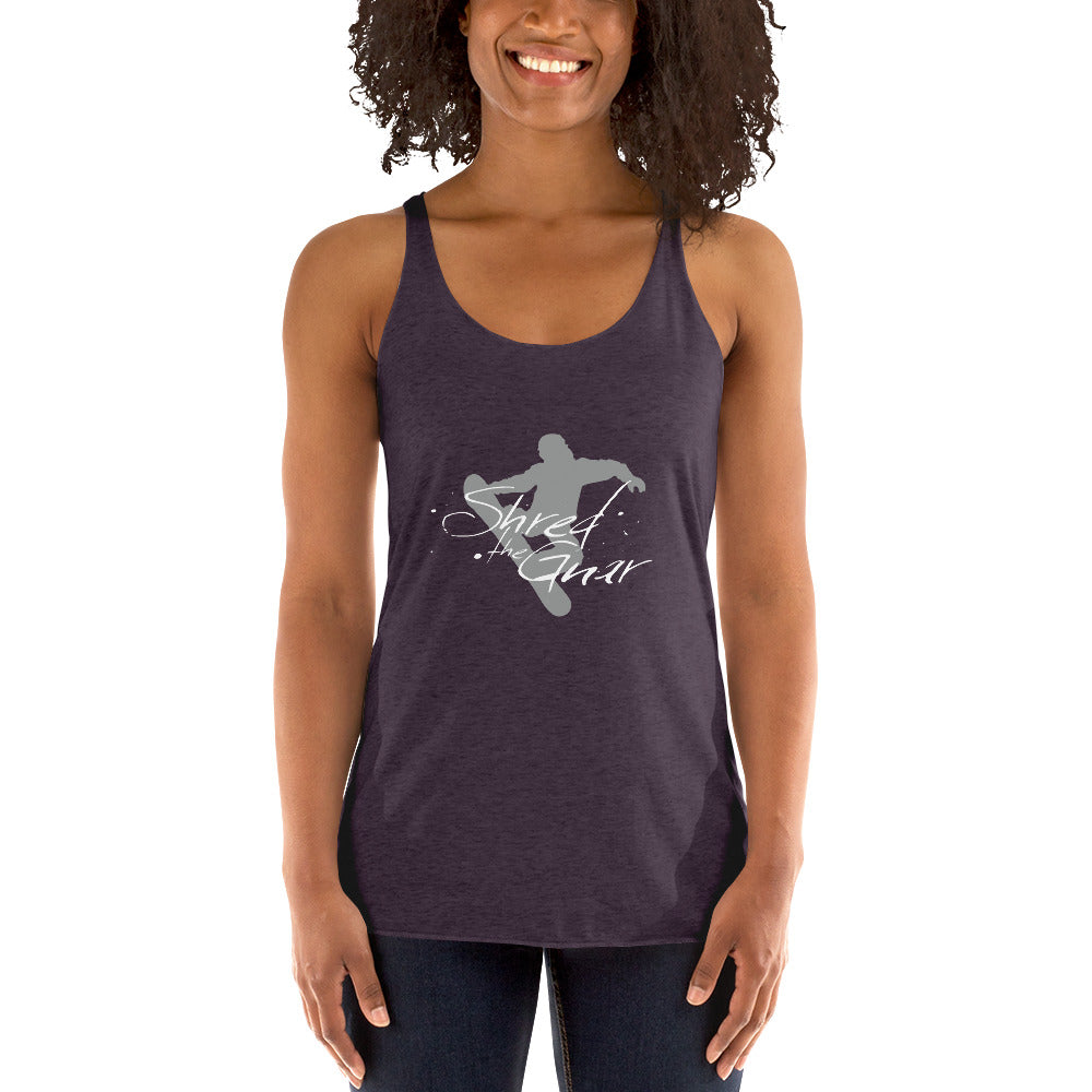 CS0021 - 02003 - Shred the Gnar Women's Racerback Tank