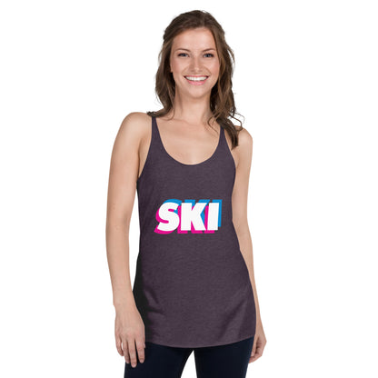 CS0058 - 02003 - 3D SKI Women's Racerback Tank