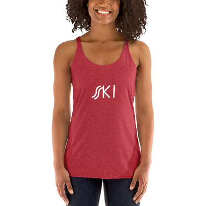 CS0030 - 02003 - SKI Tracks Women's Racerback Tank