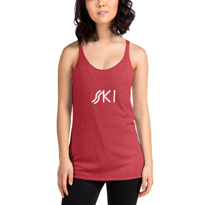 CS0030 - 02003 - SKI Tracks Women's Racerback Tank