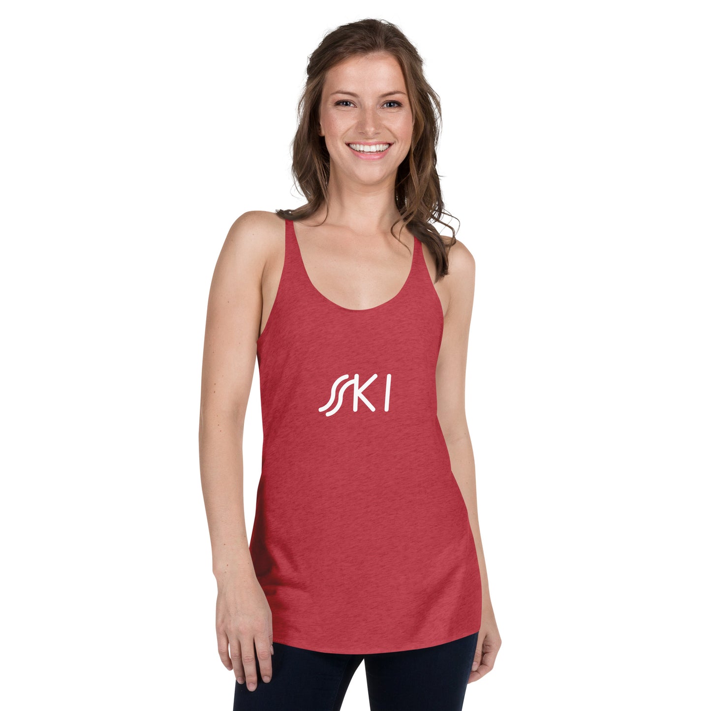 CS0030 - 02003 - SKI Tracks Women's Racerback Tank