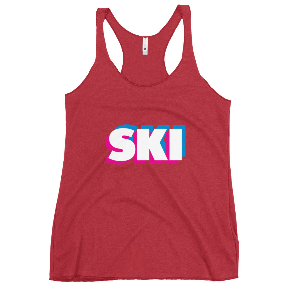 CS0058 - 02003 - 3D SKI Women's Racerback Tank