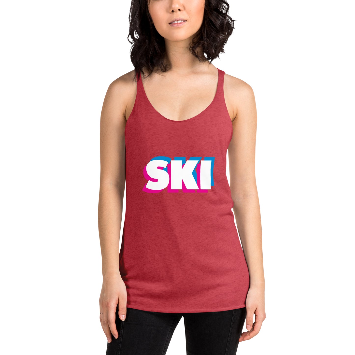 CS0058 - 02003 - 3D SKI Women's Racerback Tank