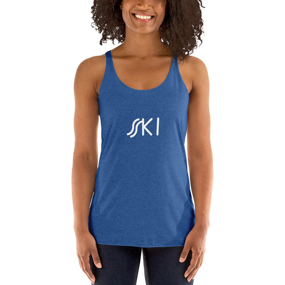 CS0030 - 02003 - SKI Tracks Women's Racerback Tank