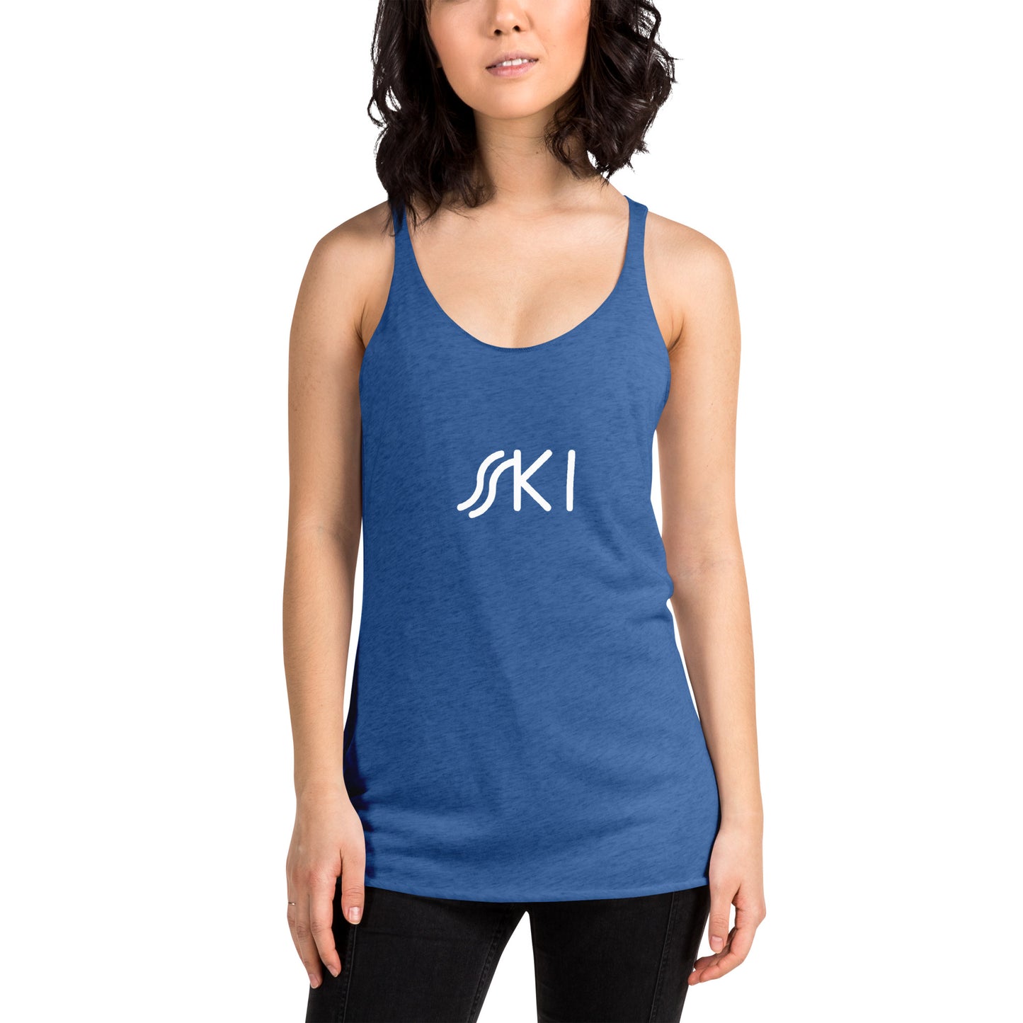 CS0030 - 02003 - SKI Tracks Women's Racerback Tank