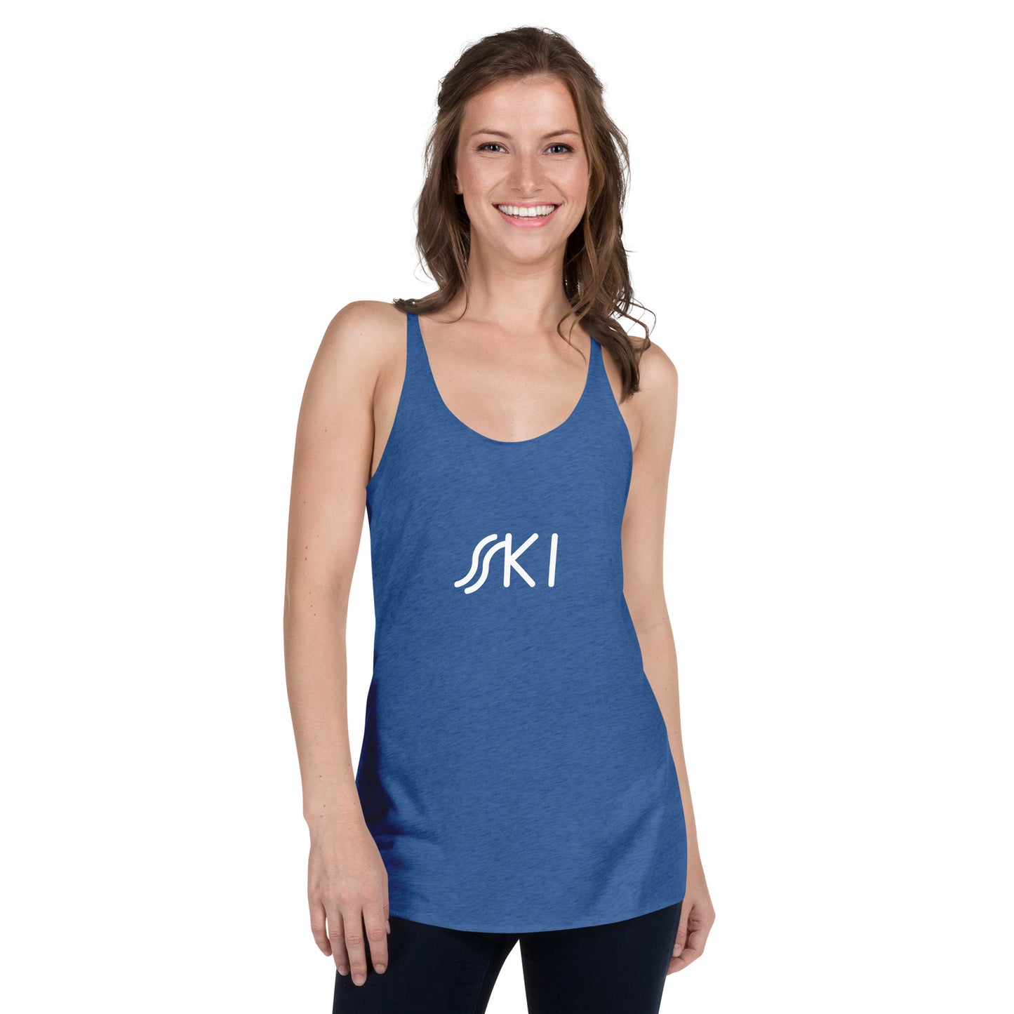 CS0030 - 02003 - SKI Tracks Women's Racerback Tank