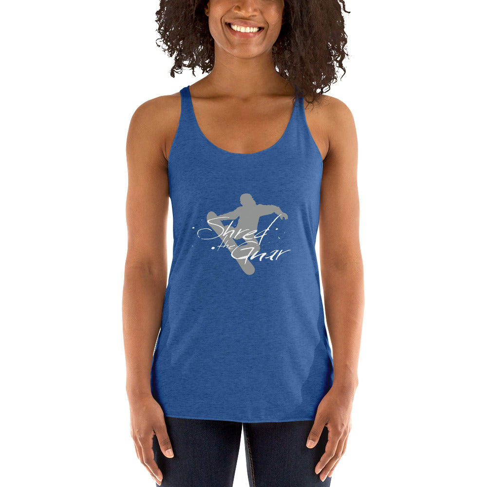 CS0021 - 02003 - Shred the Gnar Women's Racerback Tank