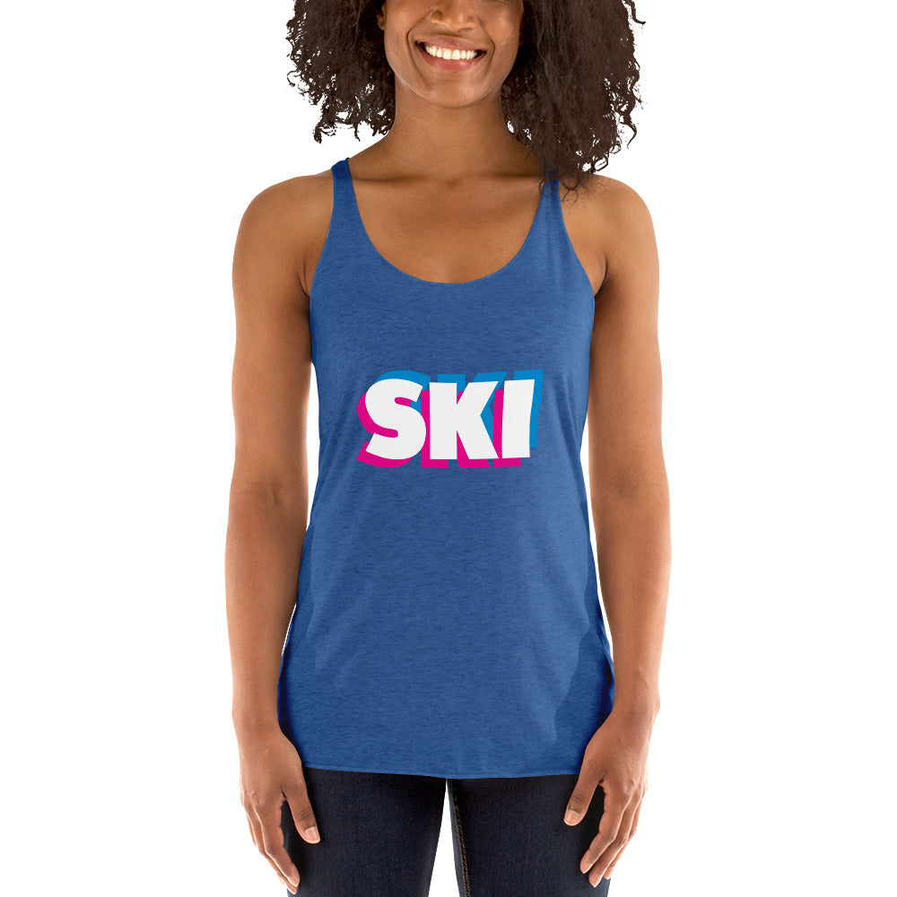 CS0058 - 02003 - 3D SKI Women's Racerback Tank