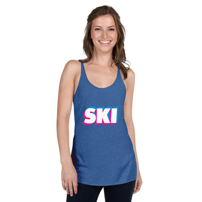 CS0058 - 02003 - 3D SKI Women's Racerback Tank