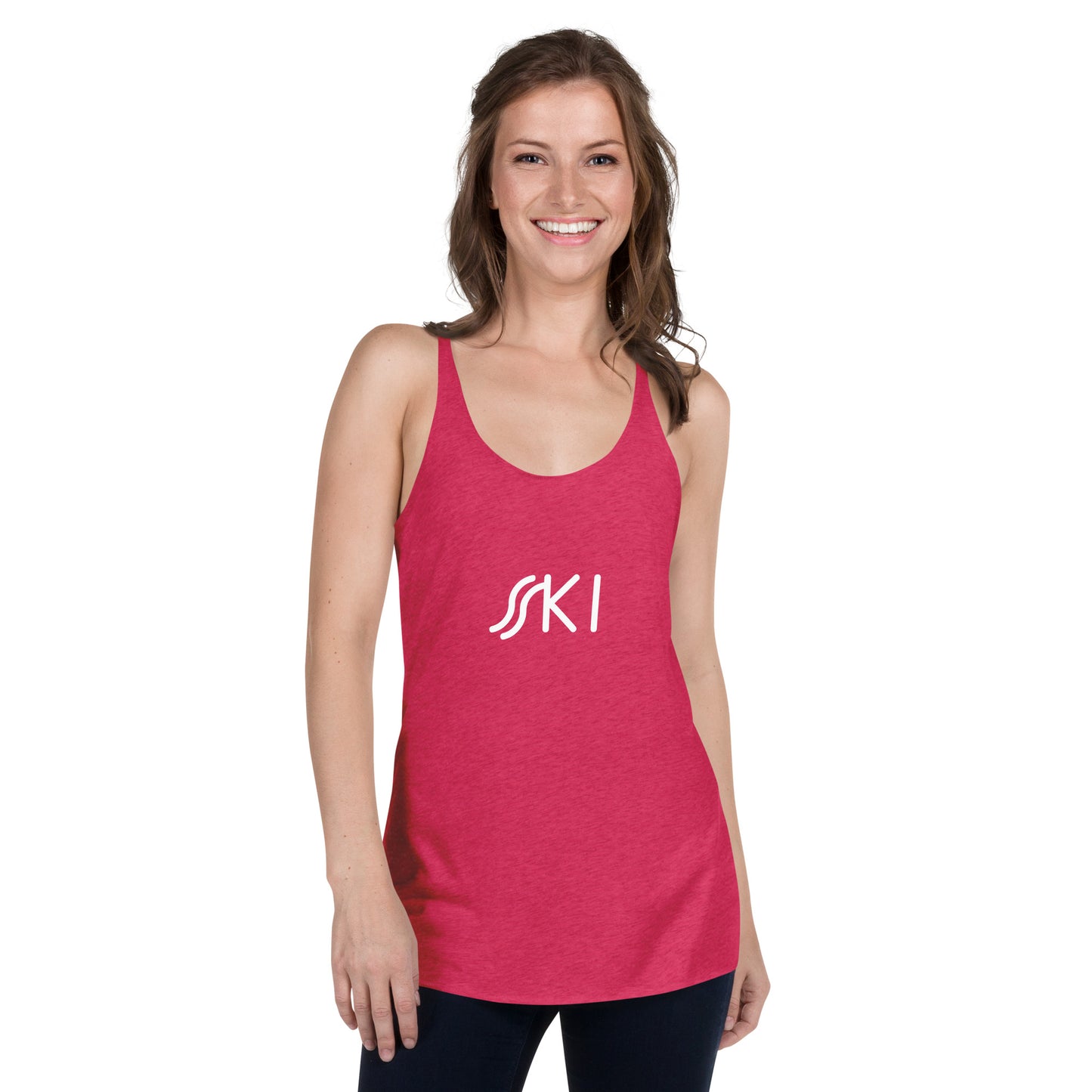 CS0030 - 02003 - SKI Tracks Women's Racerback Tank