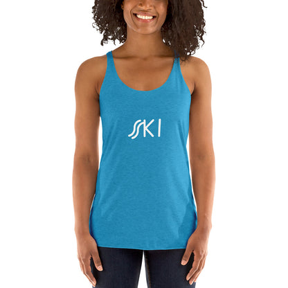 CS0030 - 02003 - SKI Tracks Women's Racerback Tank