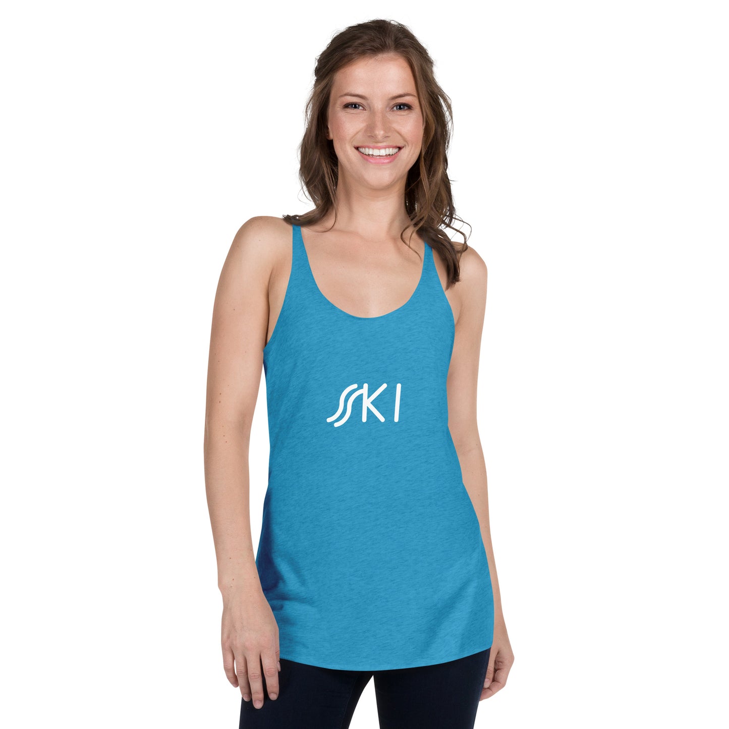 CS0030 - 02003 - SKI Tracks Women's Racerback Tank