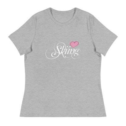 CS0047 - 02001 - Love Skiing/Women's Relaxed T-Shirt