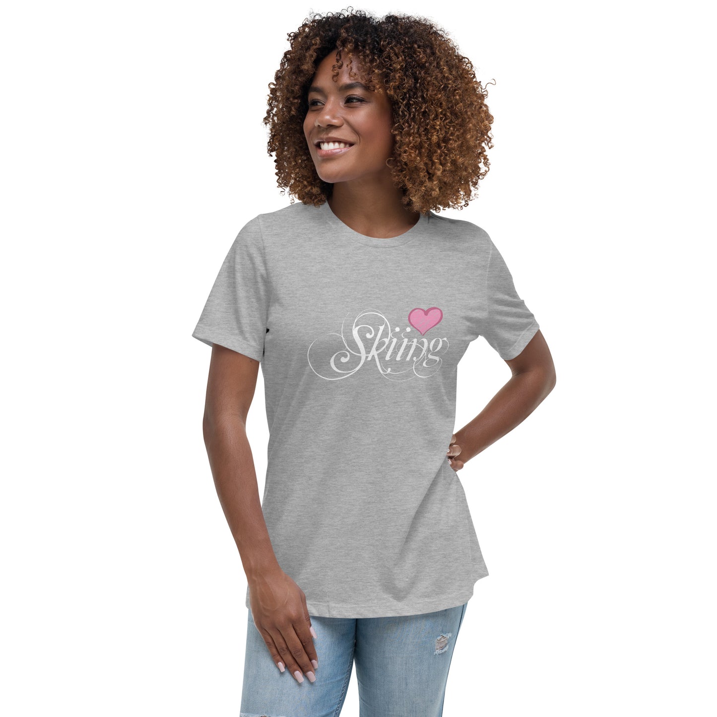 CS0047 - 02001 - Love Skiing/Women's Relaxed T-Shirt