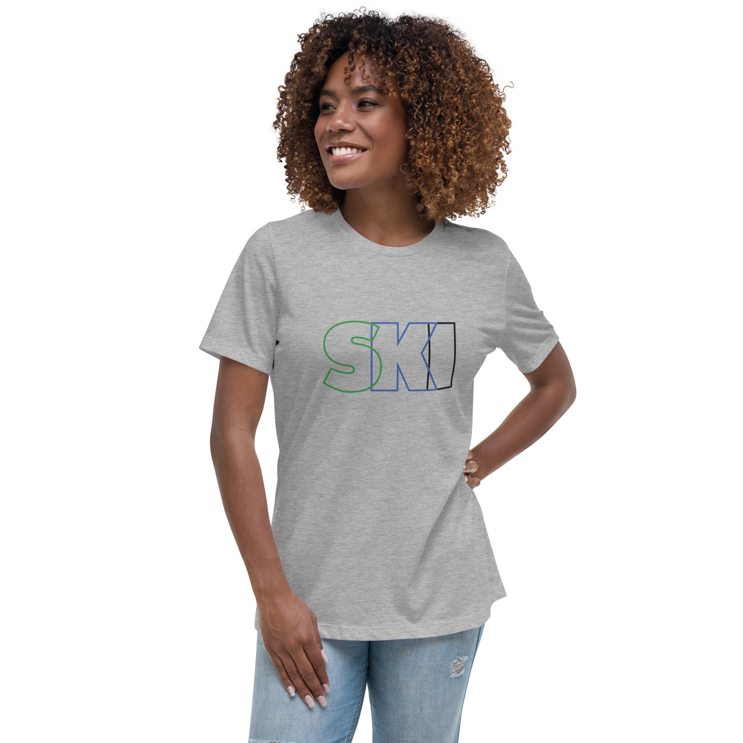 CS0052 - 02001 - SKI Outlined Women's Relaxed T-Shirt