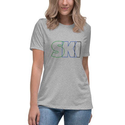 CS0052 - 02001 - SKI Outlined Women's Relaxed T-Shirt