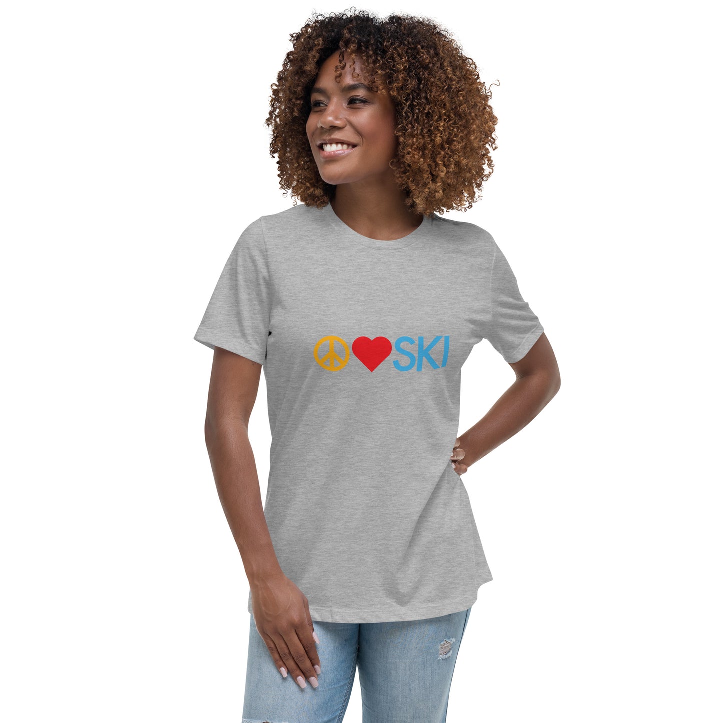 CS0026 - 02001 - Peace | Love | SKI Women's Relaxed T-Shirt