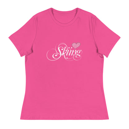 CS0047 - 02001 - Love Skiing/Women's Relaxed T-Shirt