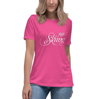 CS0047 - 02001 - Love Skiing/Women's Relaxed T-Shirt