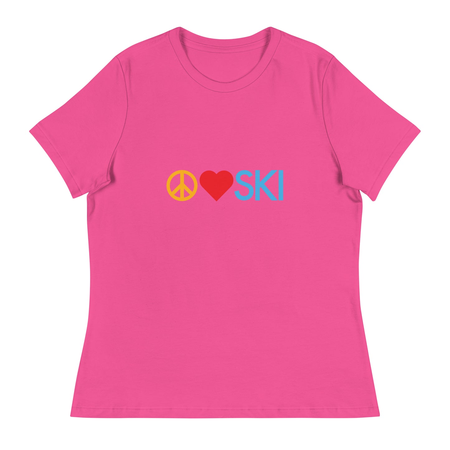 CS0026 - 02001 - Peace | Love | SKI Women's Relaxed T-Shirt