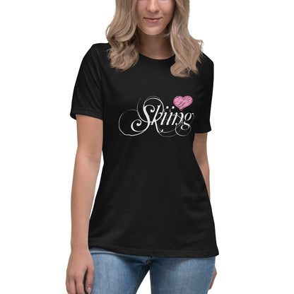 CS0047 - 02001 - Love Skiing/Women's Relaxed T-Shirt