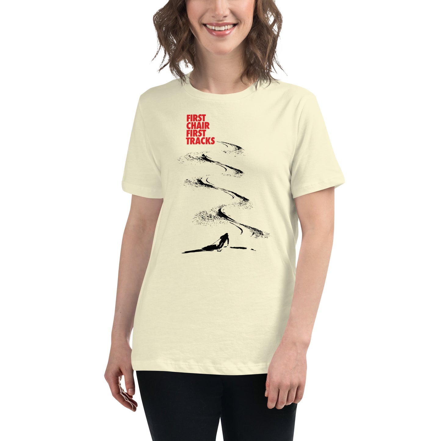 CS0042 - 02001 - First Chair First Tracks Women's Relaxed T-Shirt