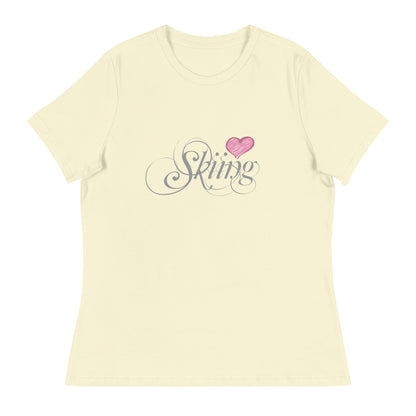 CS0047 - 02001 - Love Skiing/Women's Relaxed T-Shirt