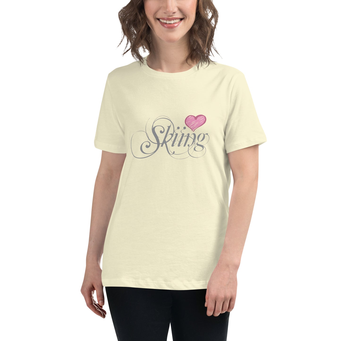 CS0047 - 02001 - Love Skiing/Women's Relaxed T-Shirt