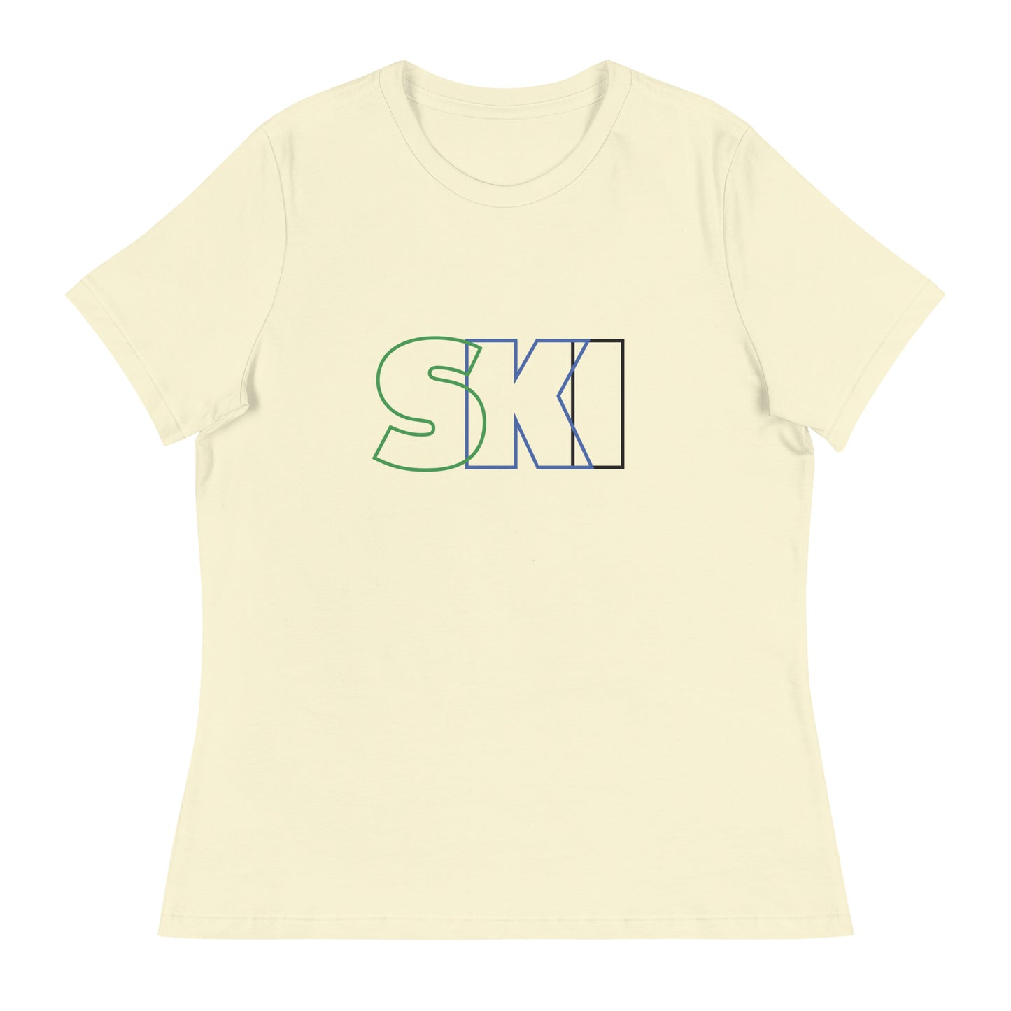 CS0052 - 02001 - SKI Outlined Women's Relaxed T-Shirt