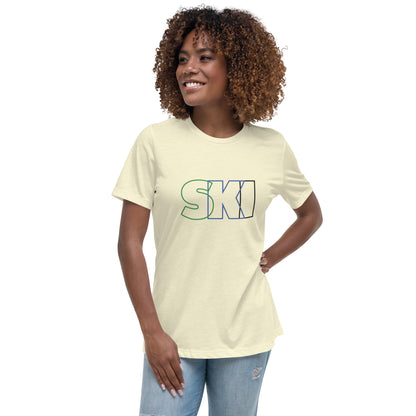 CS0052 - 02001 - SKI Outlined Women's Relaxed T-Shirt