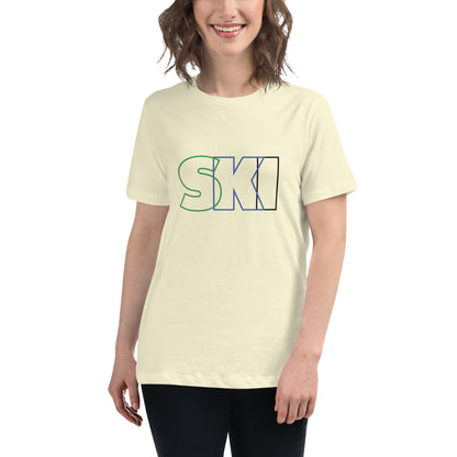 CS0052 - 02001 - SKI Outlined Women's Relaxed T-Shirt