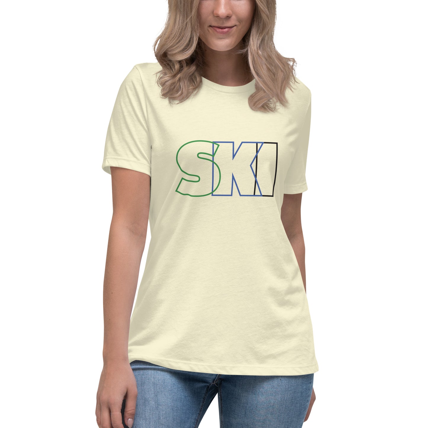 CS0052 - 02001 - SKI Outlined Women's Relaxed T-Shirt