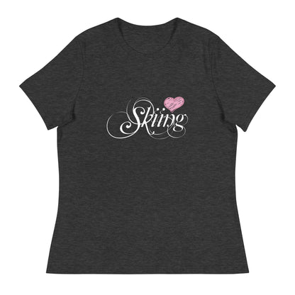 CS0047 - 02001 - Love Skiing/Women's Relaxed T-Shirt