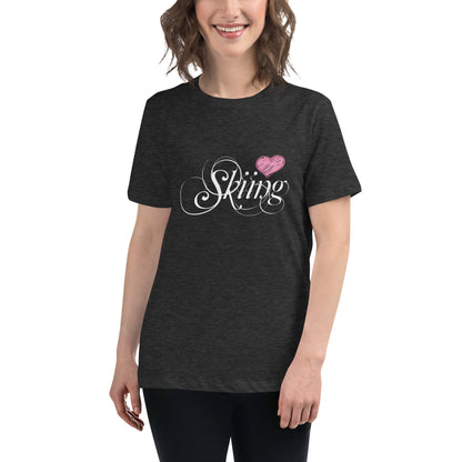 CS0047 - 02001 - Love Skiing/Women's Relaxed T-Shirt