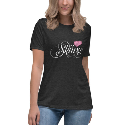 CS0047 - 02001 - Love Skiing/Women's Relaxed T-Shirt