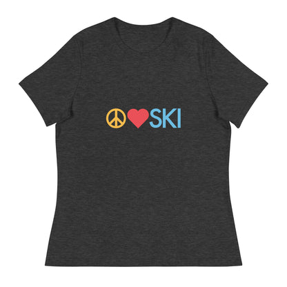 CS0026 - 02001 - Peace | Love | SKI Women's Relaxed T-Shirt