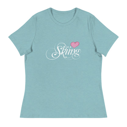 CS0047 - 02001 - Love Skiing/Women's Relaxed T-Shirt