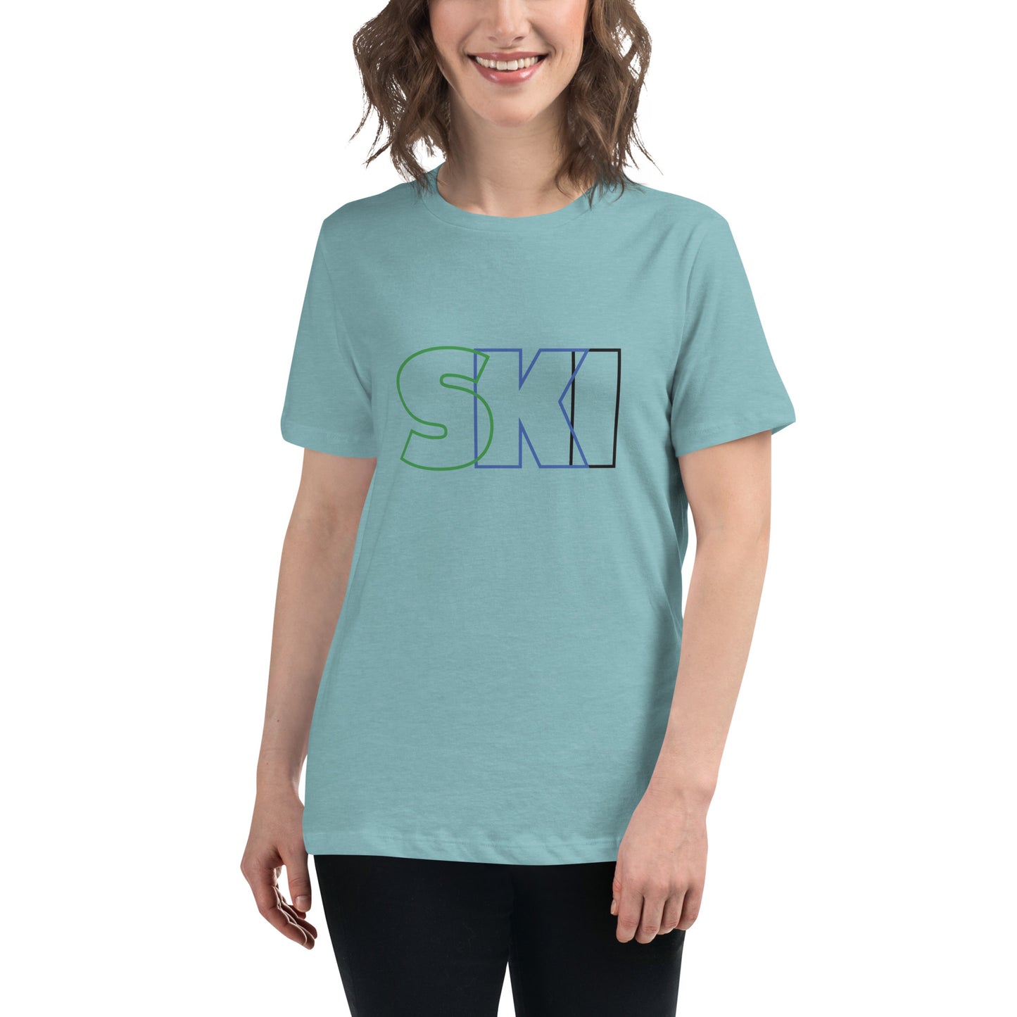 CS0052 - 02001 - SKI Outlined Women's Relaxed T-Shirt