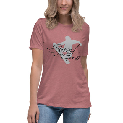 CS0021 - 02001 - Shred the Gnar Women's Relaxed T-Shirt