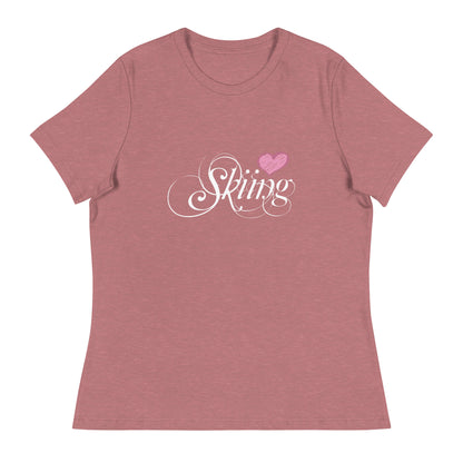 CS0047 - 02001 - Love Skiing/Women's Relaxed T-Shirt