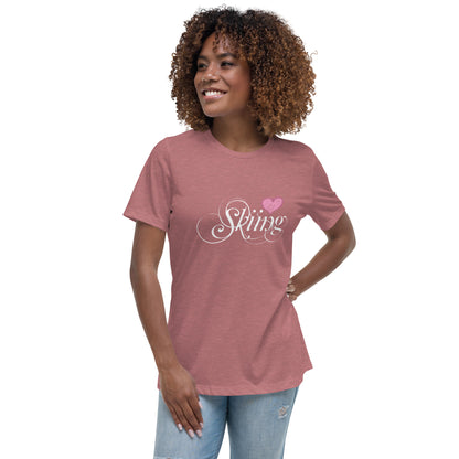 CS0047 - 02001 - Love Skiing/Women's Relaxed T-Shirt