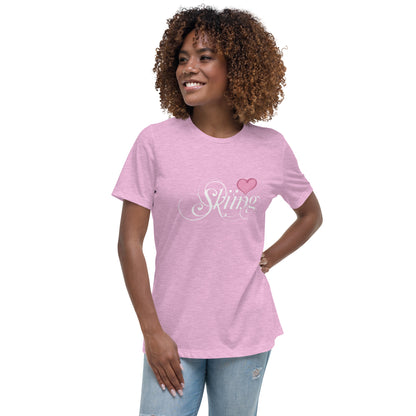 CS0047 - 02001 - Love Skiing/Women's Relaxed T-Shirt