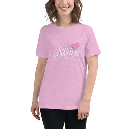 CS0047 - 02001 - Love Skiing/Women's Relaxed T-Shirt