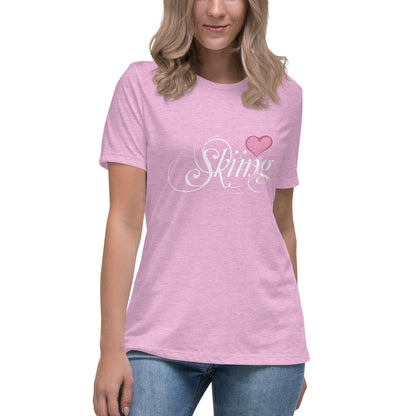 CS0047 - 02001 - Love Skiing/Women's Relaxed T-Shirt