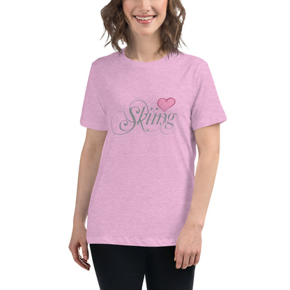 CS0047 - 02001 - Love Skiing/Women's Relaxed T-Shirt