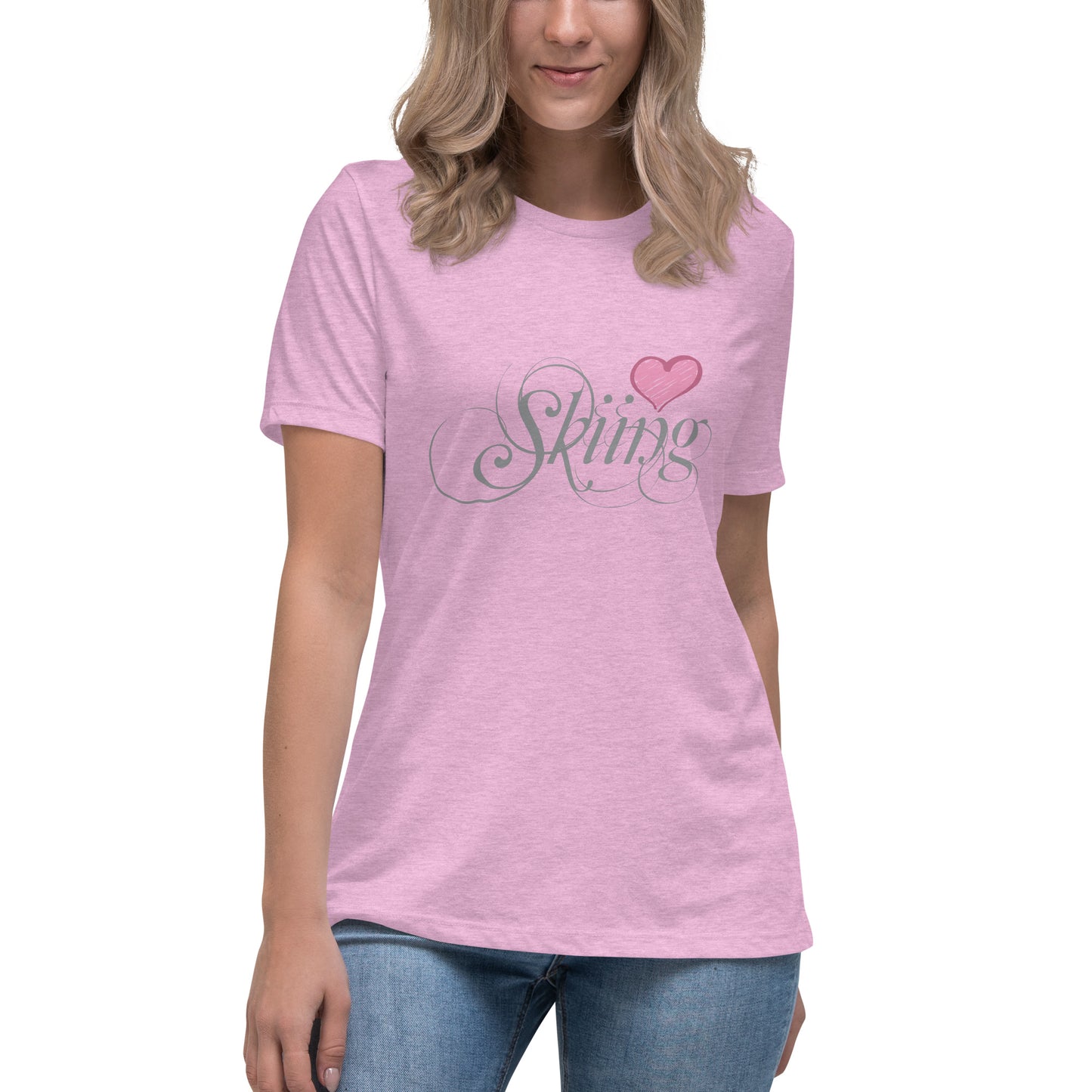 CS0047 - 02001 - Love Skiing/Women's Relaxed T-Shirt