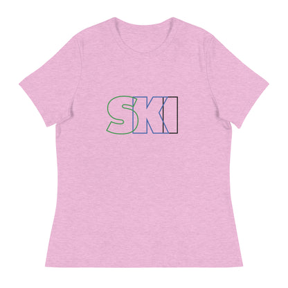 CS0052 - 02001 - SKI Outlined Women's Relaxed T-Shirt