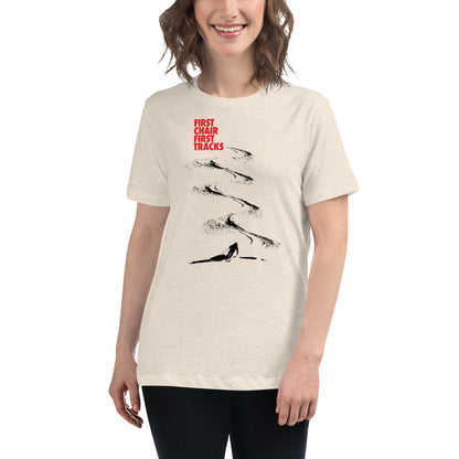 CS0042 - 02001 - First Chair First Tracks Women's Relaxed T-Shirt